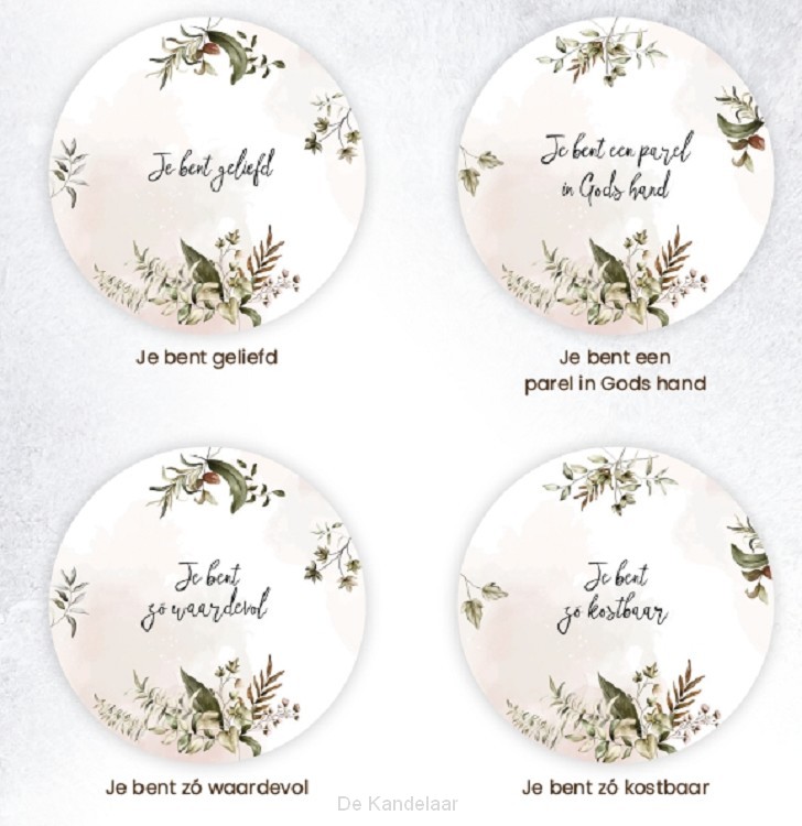 Onderzetters rond 10 cm Je bent...