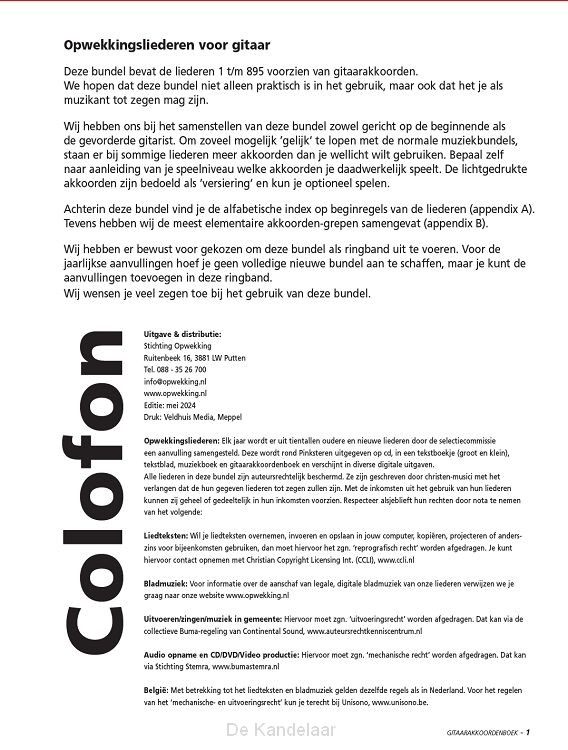 Opwekking gitaaraanv. 49