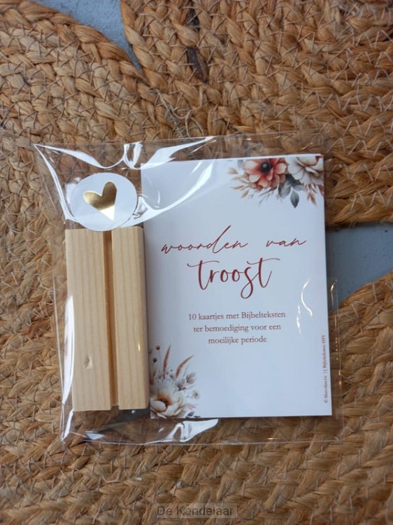Woorden van troost 10 kaartjes + blokje
