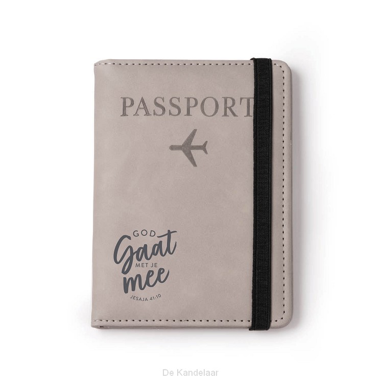 Paspoortmapje beige