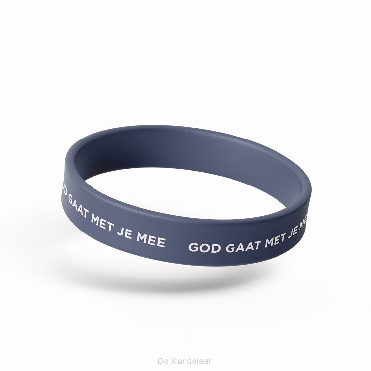 armband siliconen - God gaat met je mee