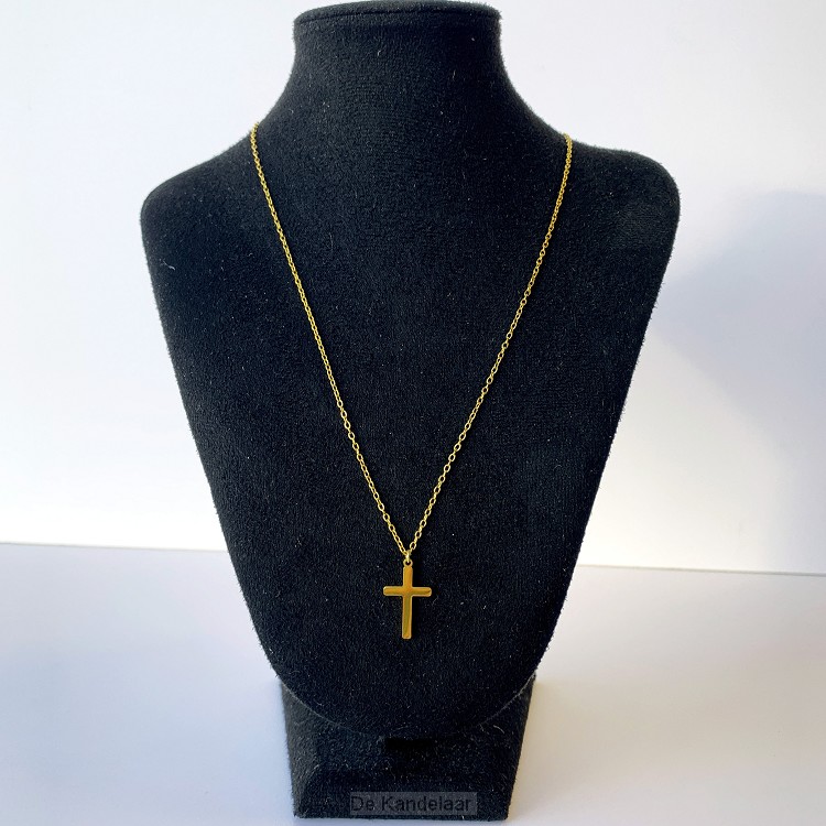 Ketting kruisje small - goud