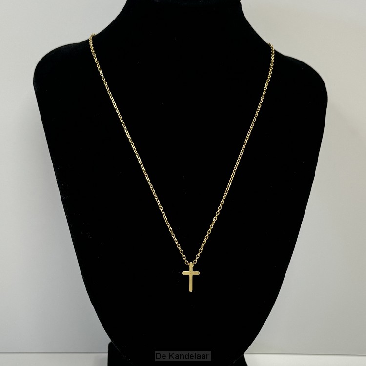 Ketting kruisje xs goud