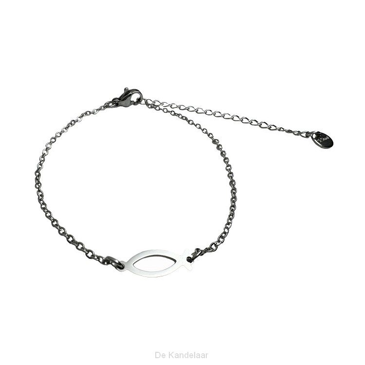 Armband ichtus visje zilver