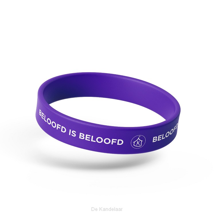 armband siliconen - beloofd is beloofd
