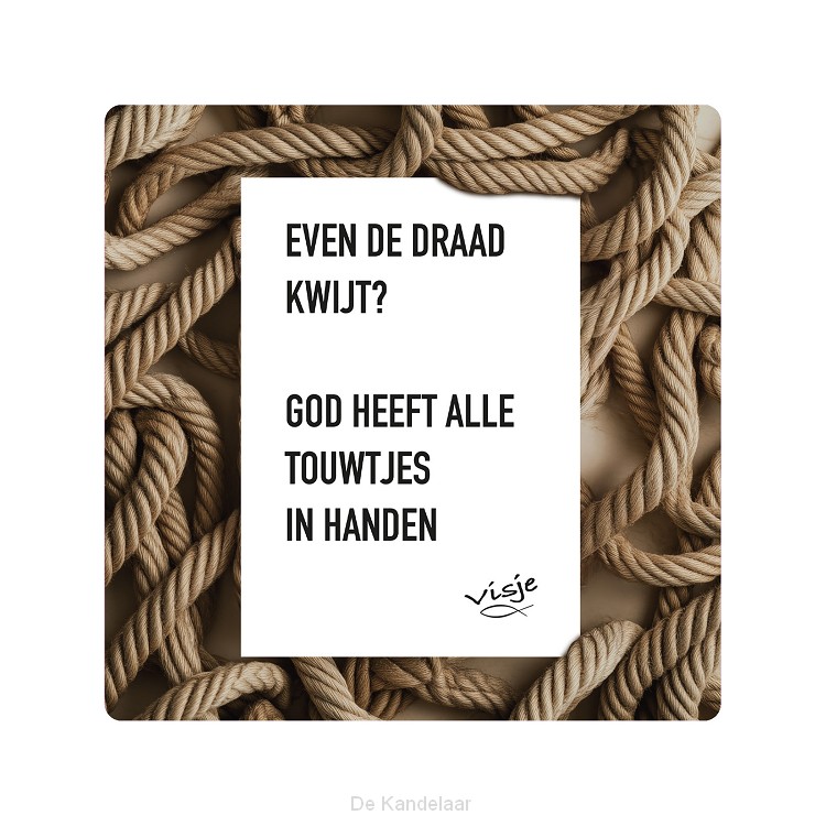 Visje bordje Draad kwijt