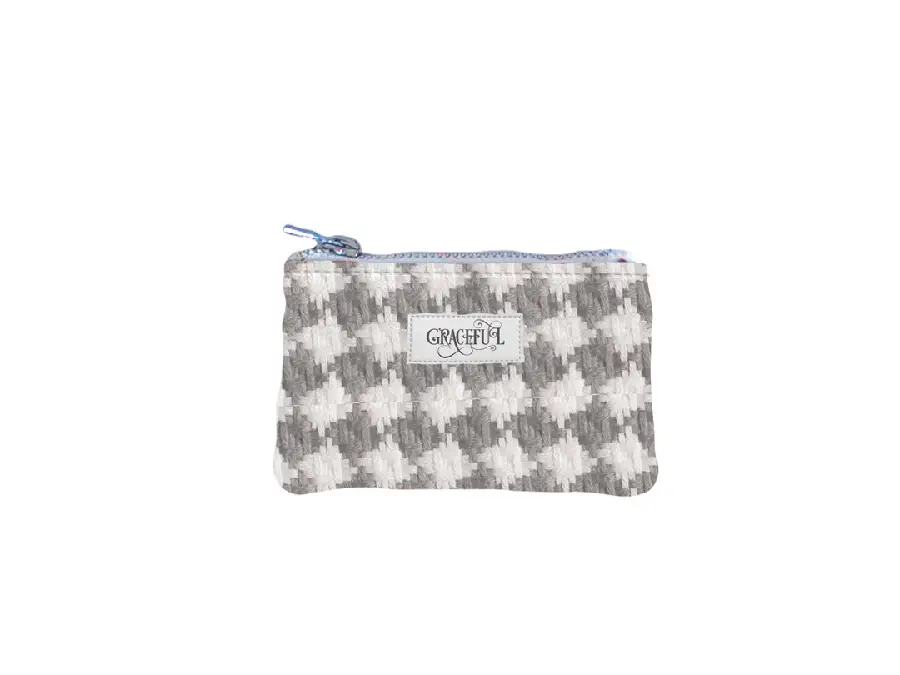 Coin pouch grey Graceful