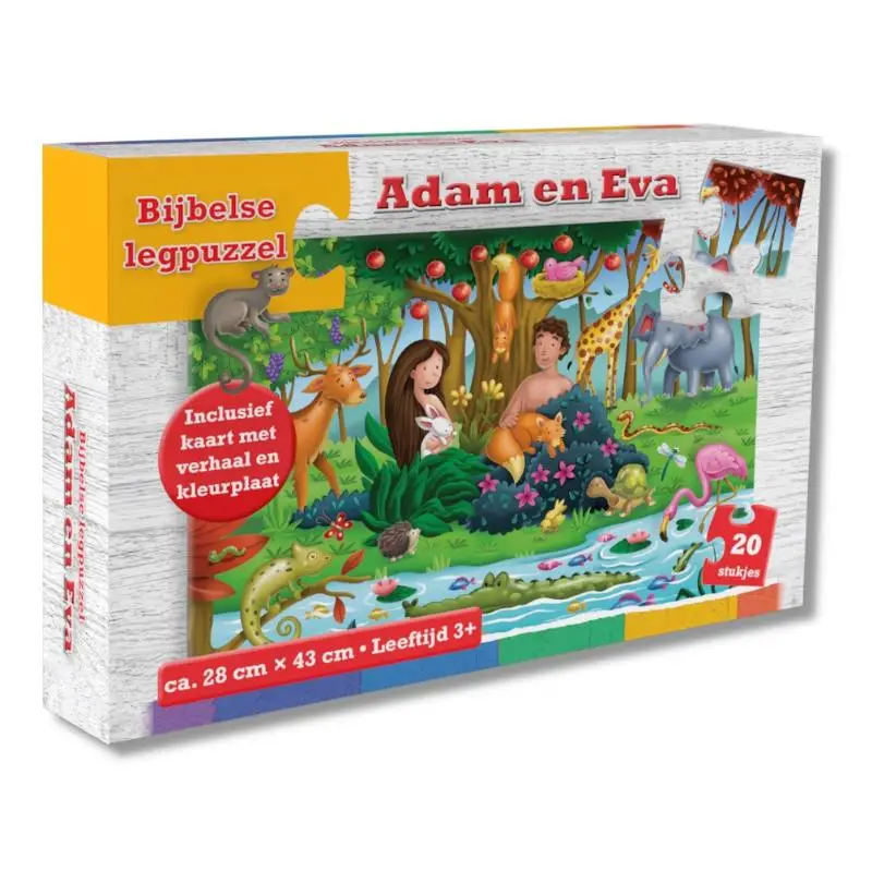 Puzzel Adam en Eva 24 x 43 cm