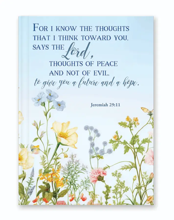 Hardcover journal For I know the thought