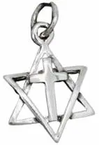 Sterling silver pendant Star of David Cr