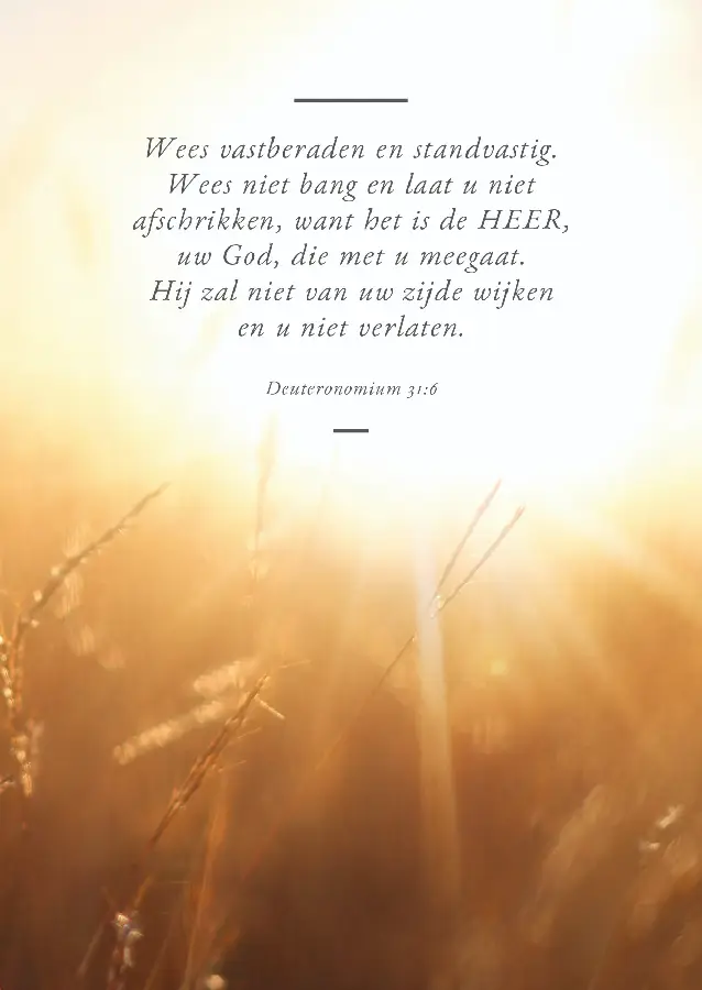 Poster A4 - Wees vastberaden