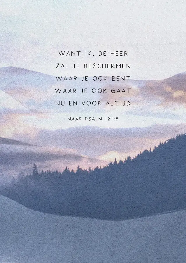 Poster A4 - Want Ik, de Heer...