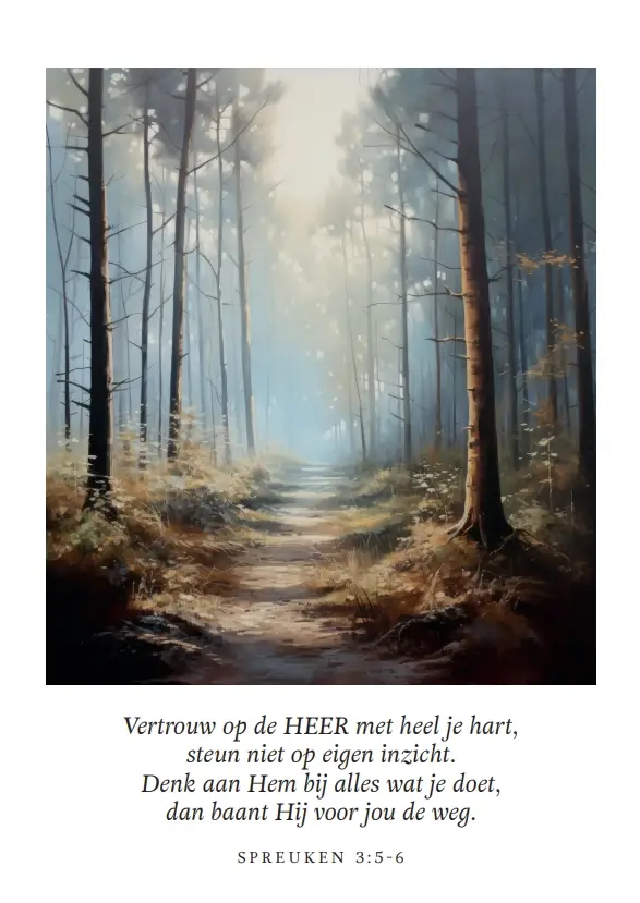 Poster A4 - Vertrouw op de HEER