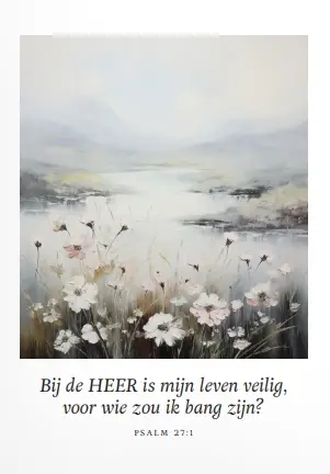 Poster A4 - Bij de HEER is mijn leven