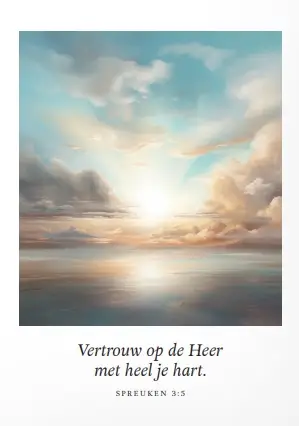 Poster A4 - Vertrouw op de HEER