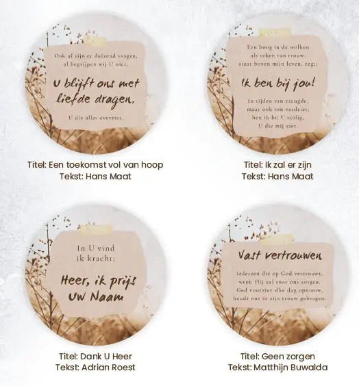 Onderzetters rond 10 cm