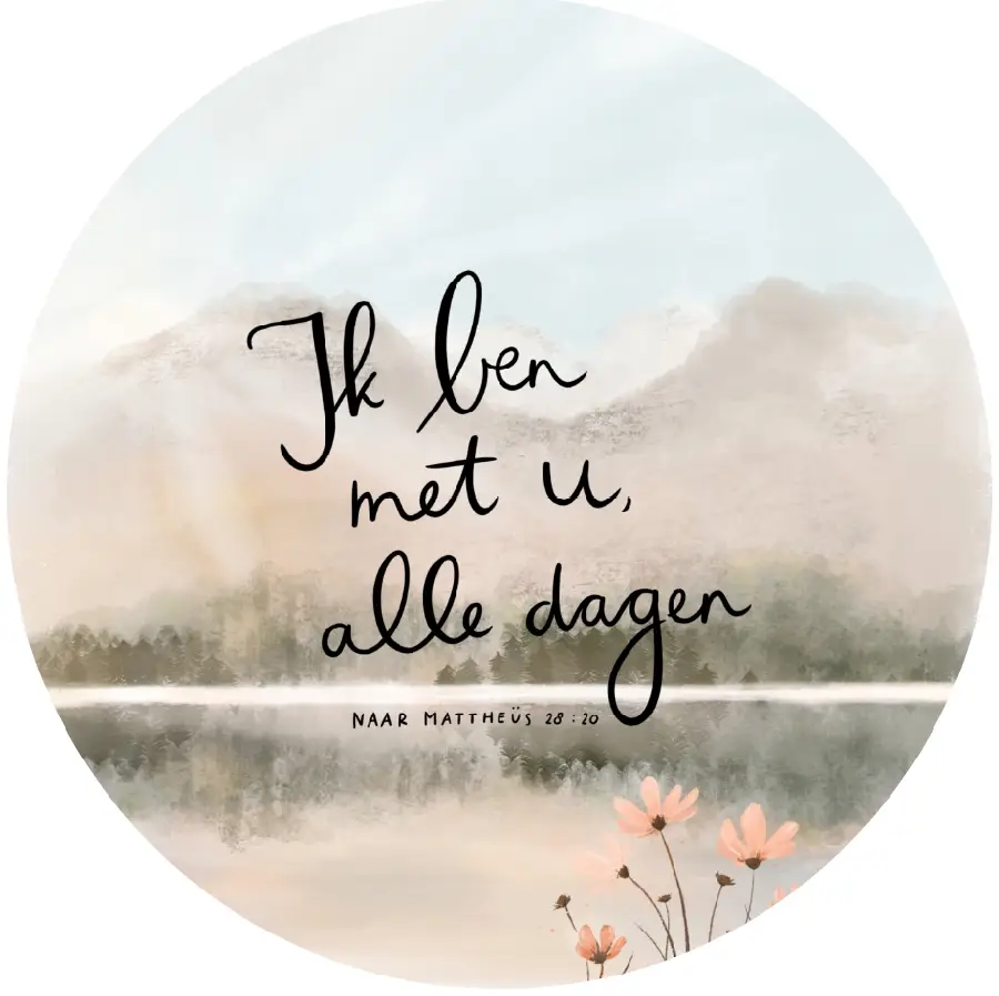 Muurcirkel Ik ben met u, alle dagen