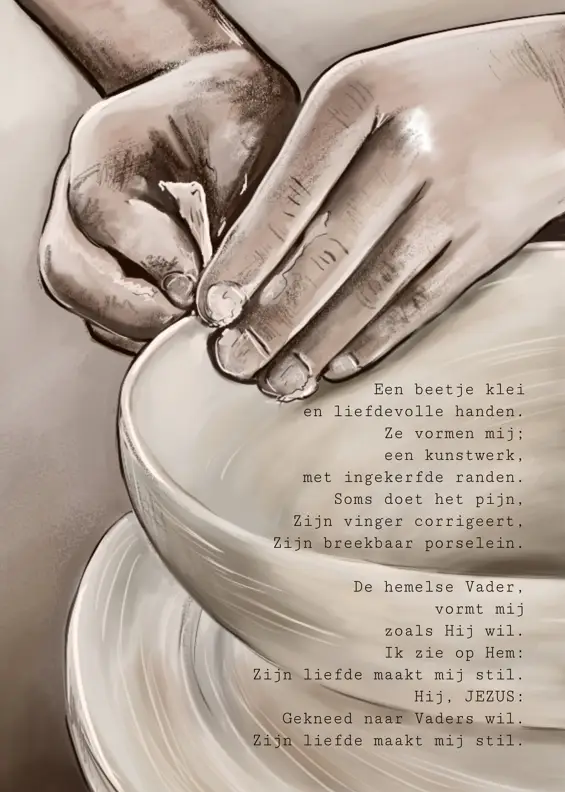 Poster A5 Een beetje klei