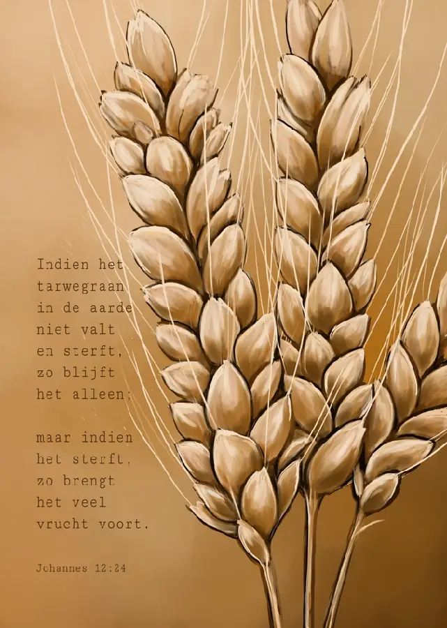 Poster A5 Indien het tarwegraan