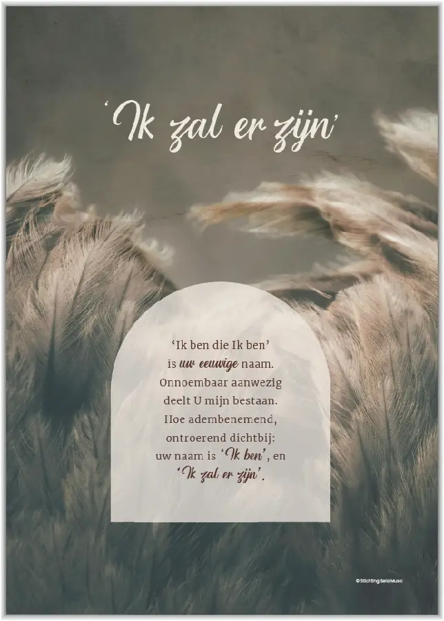 Poster A4 Ik zal er zijn