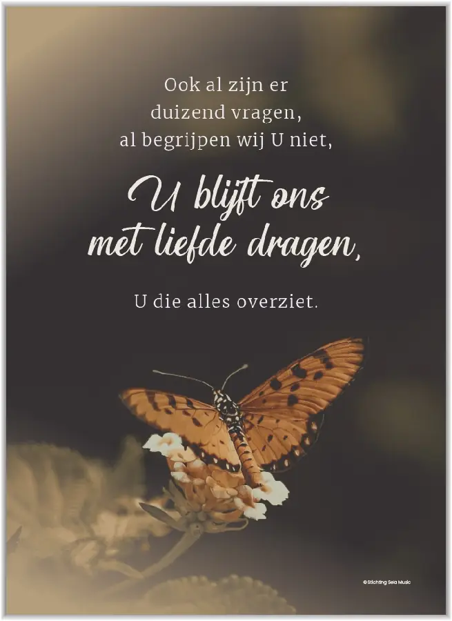 Poster A4 Ook zal zijn er duizend vragen