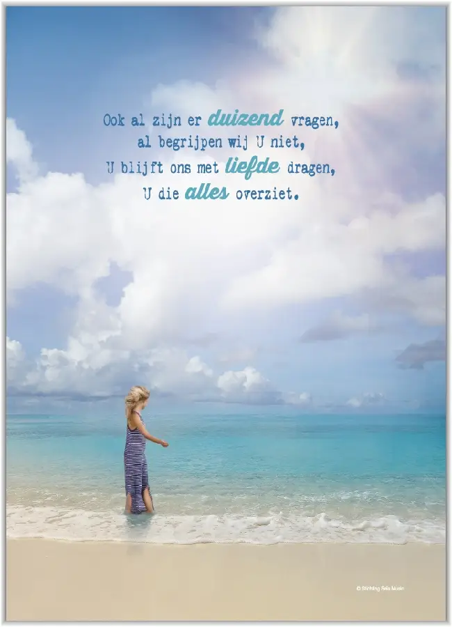 Poster A4 Ook zal zijn er duizend vragen