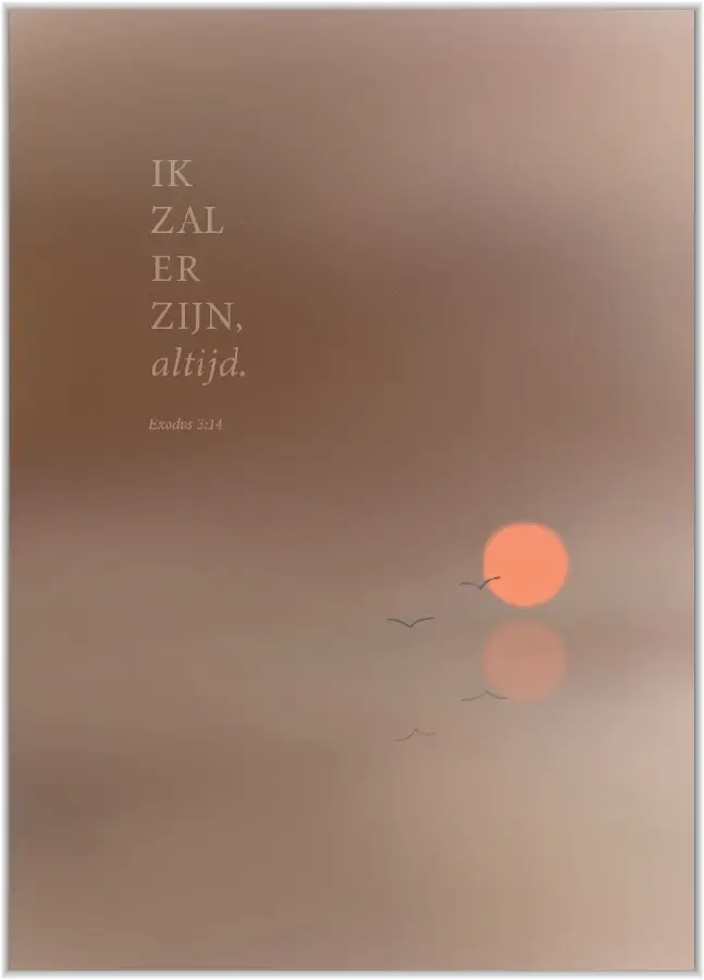 Poster A5 Ik zal er zijn, altijd.