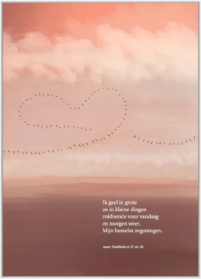 Poster A5 Ik geef in grote ..