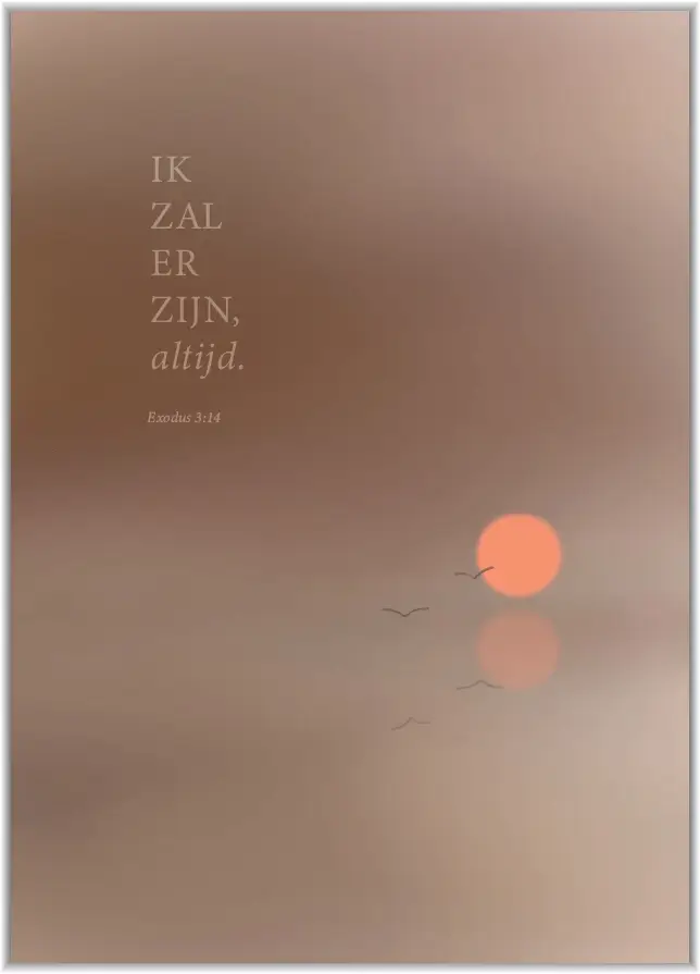 Poster A4 Ik zal er zijn, altijd