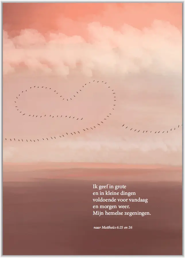 Poster A4 Ik geef in grote...