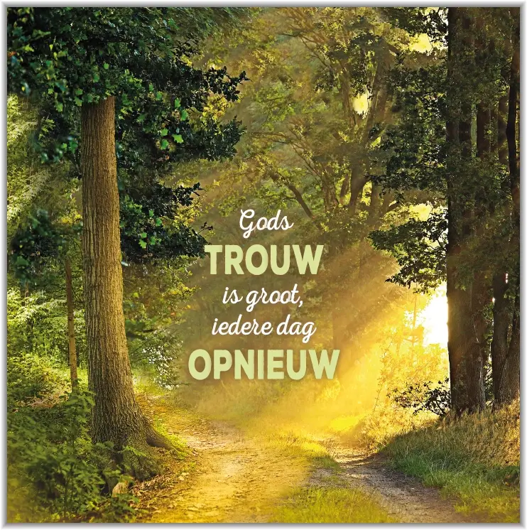 Poster Square Gods trouw is groot