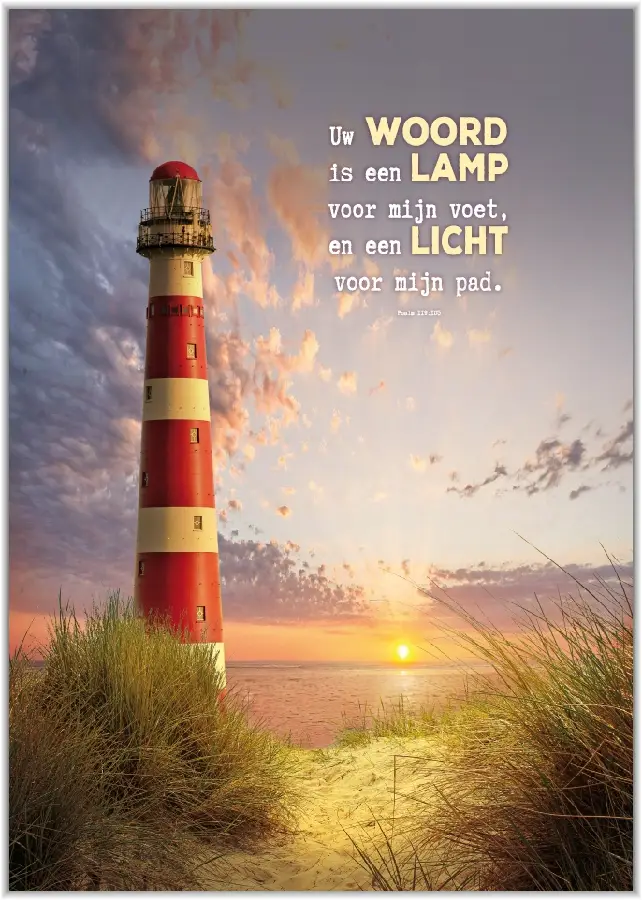 Poster A4 Uw Woord is een lamp