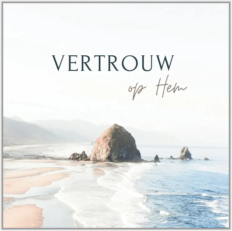 Poster Square Vertrouw op Hem