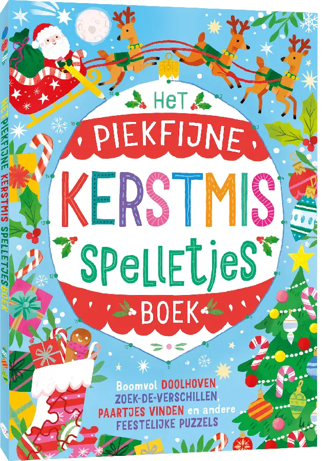 Het piekfijne kerstmis spelletjesboek