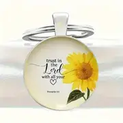 Keyring Metal/Epoxy Trust in the Lord