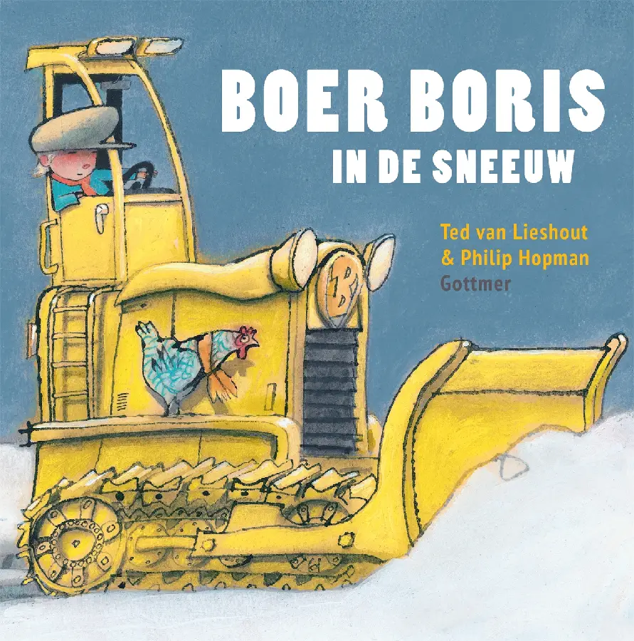 Boer boris in de sneeuw