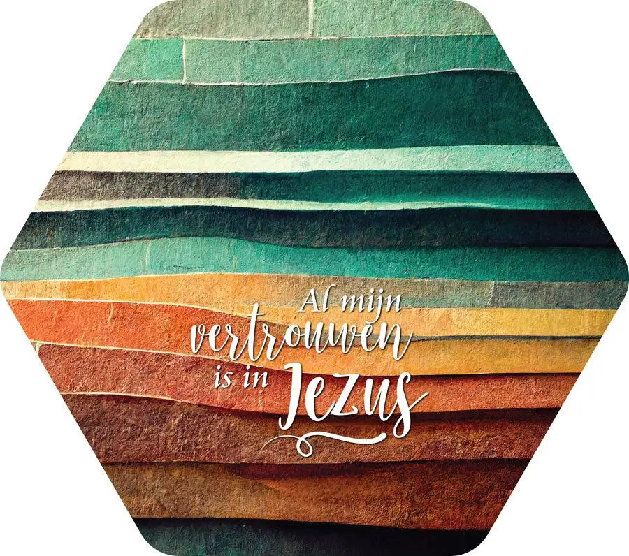 Al mijn vertrouwen is in Jezus / steen