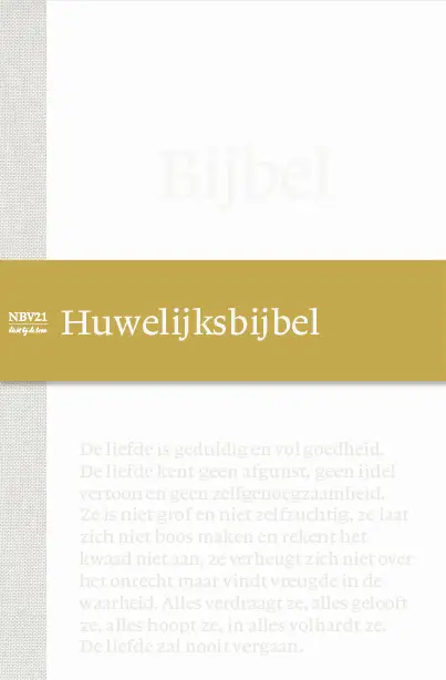 Huwelijksbijbel NBV21