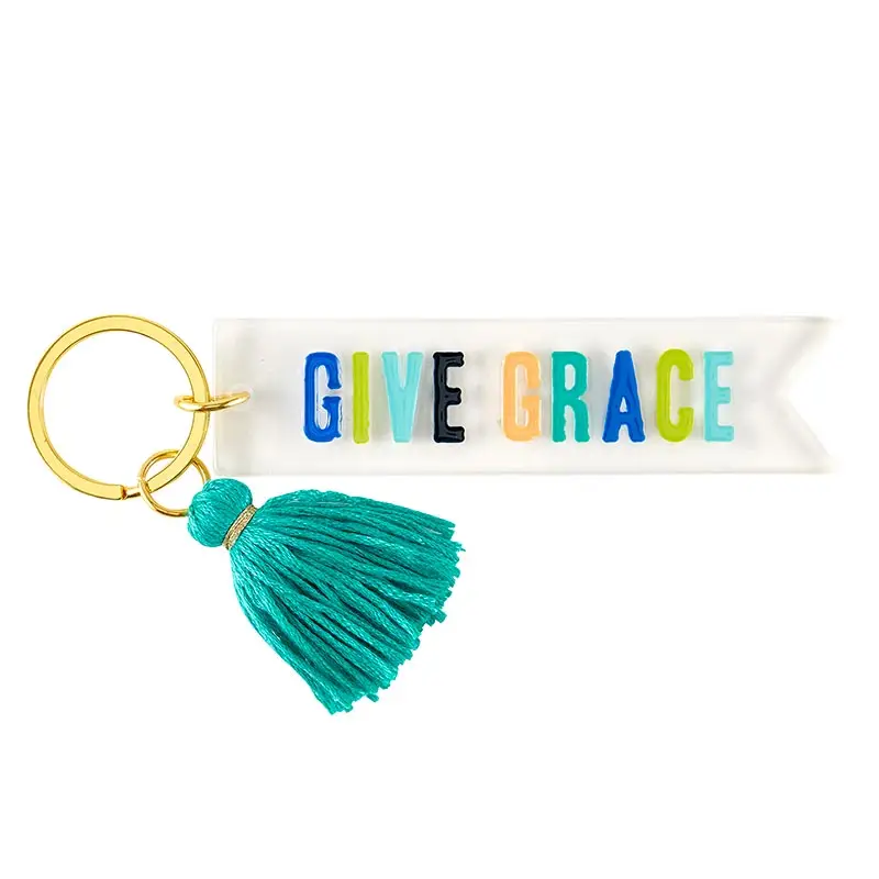 Acrylic Keyring Give Grace