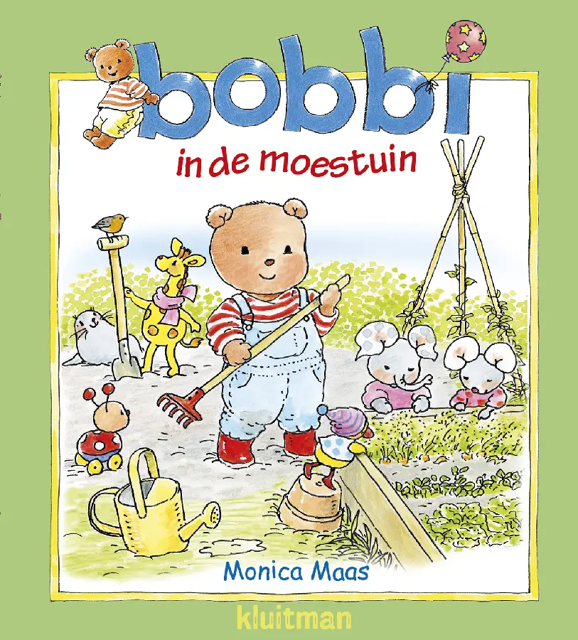 Bobbi in de moestuin